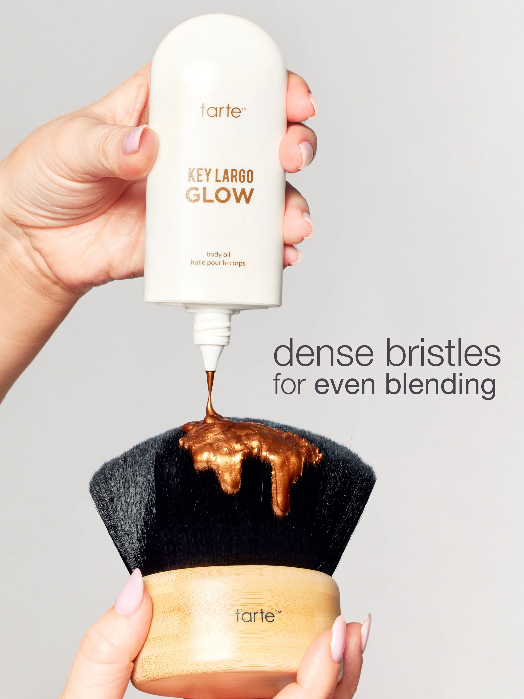 Key Largo GLOW body oil & kabuki body brush duo - Image 7