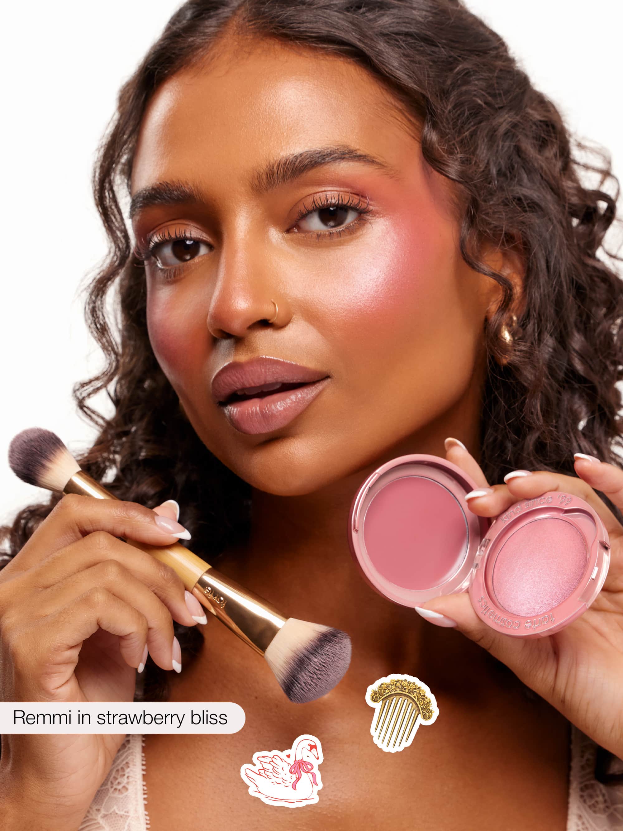 macaron blush & glow™ duo + brush - Image 5
