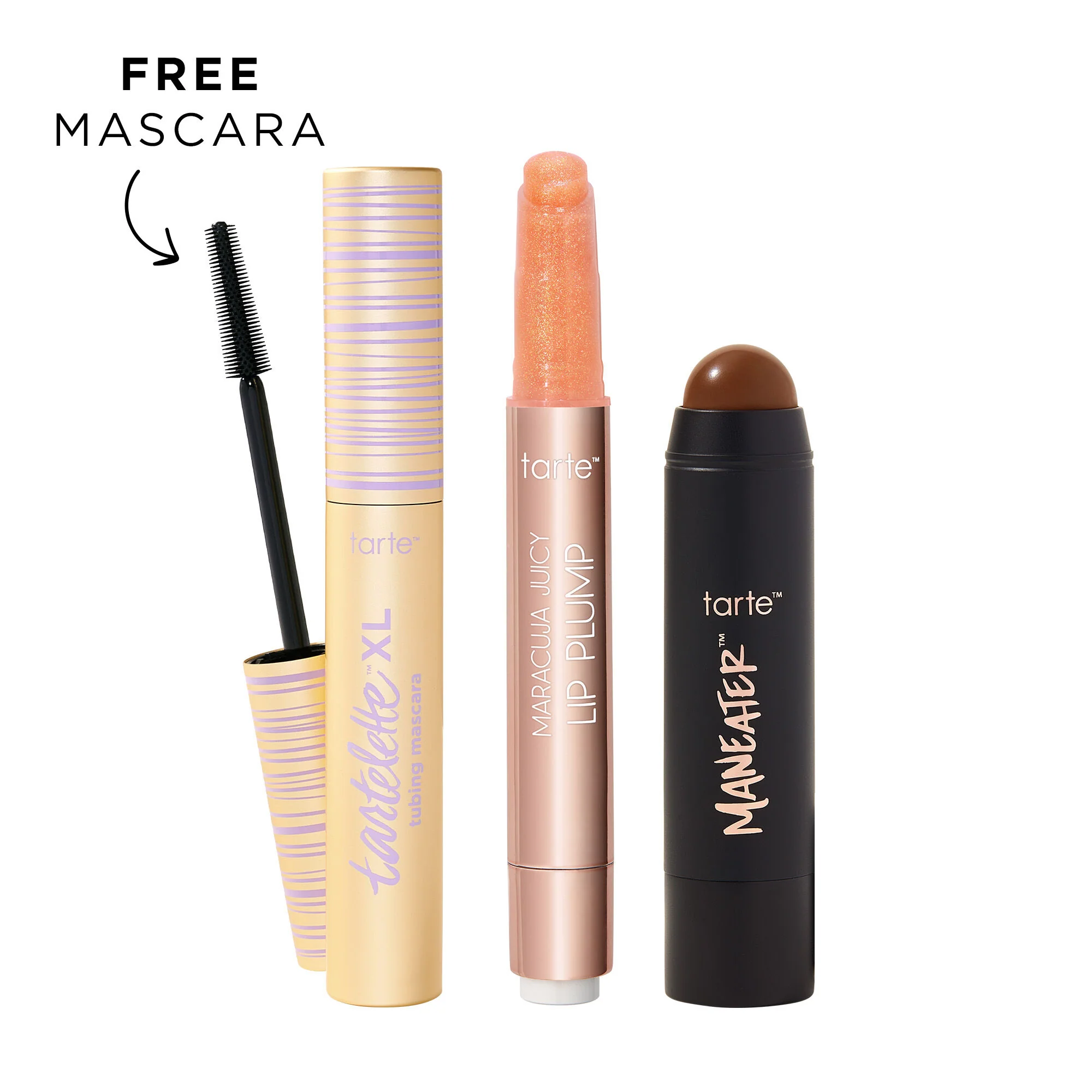 maracuja juicy lip shimmer, XL tubing mascara and bronzer stick trio - Image 9